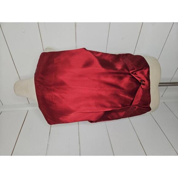 Lord & Taylor Size 12 petite red button down adjustable vest - Picture 3 of 5